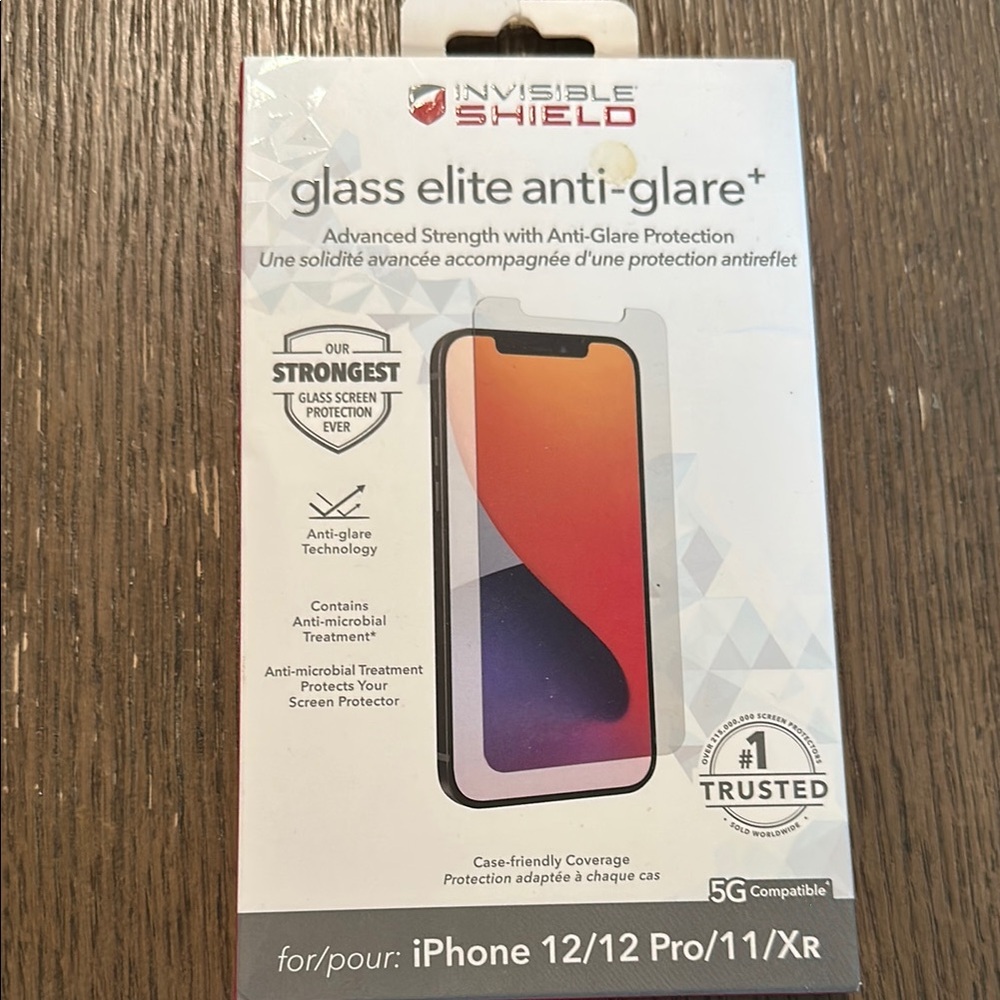 Glass Elite Anti-Glare+ Screen Protector for iPhone 12/12 Pro/11/XR - Black